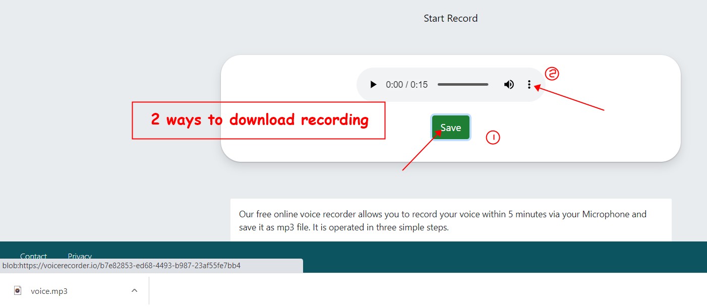 download voice recording